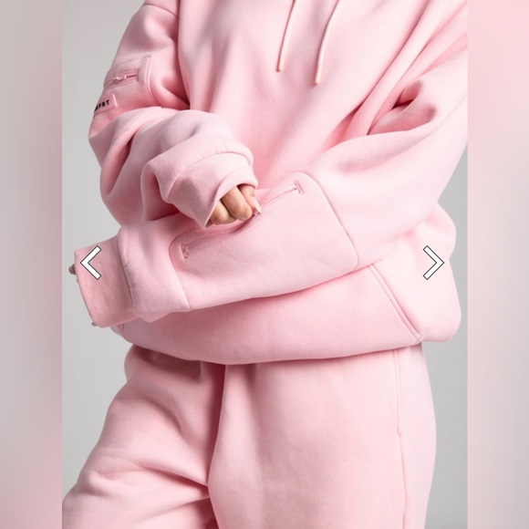 Comfrt Petal Pink Airplane Mode Hoodie and Joggers - Picture 5 of 10